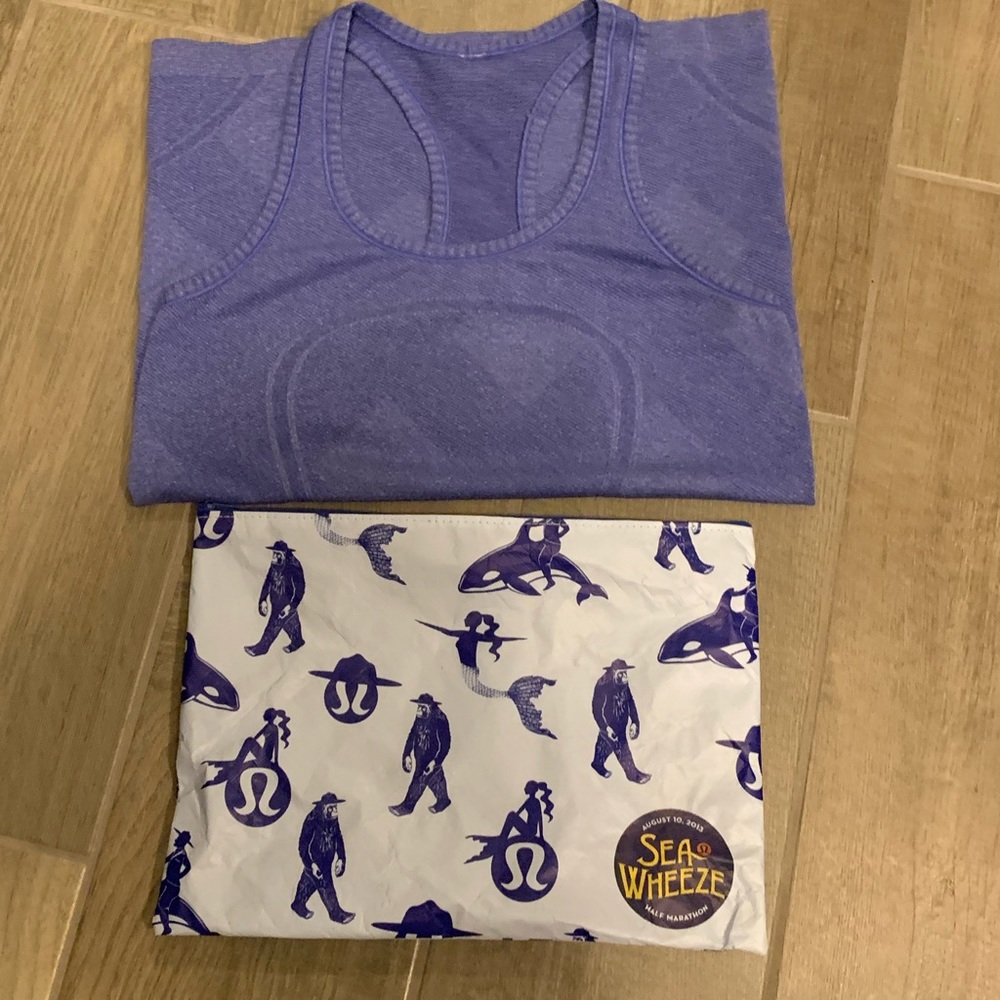 lululemon Seawheeze Swiftly Tank Size 6 Blue